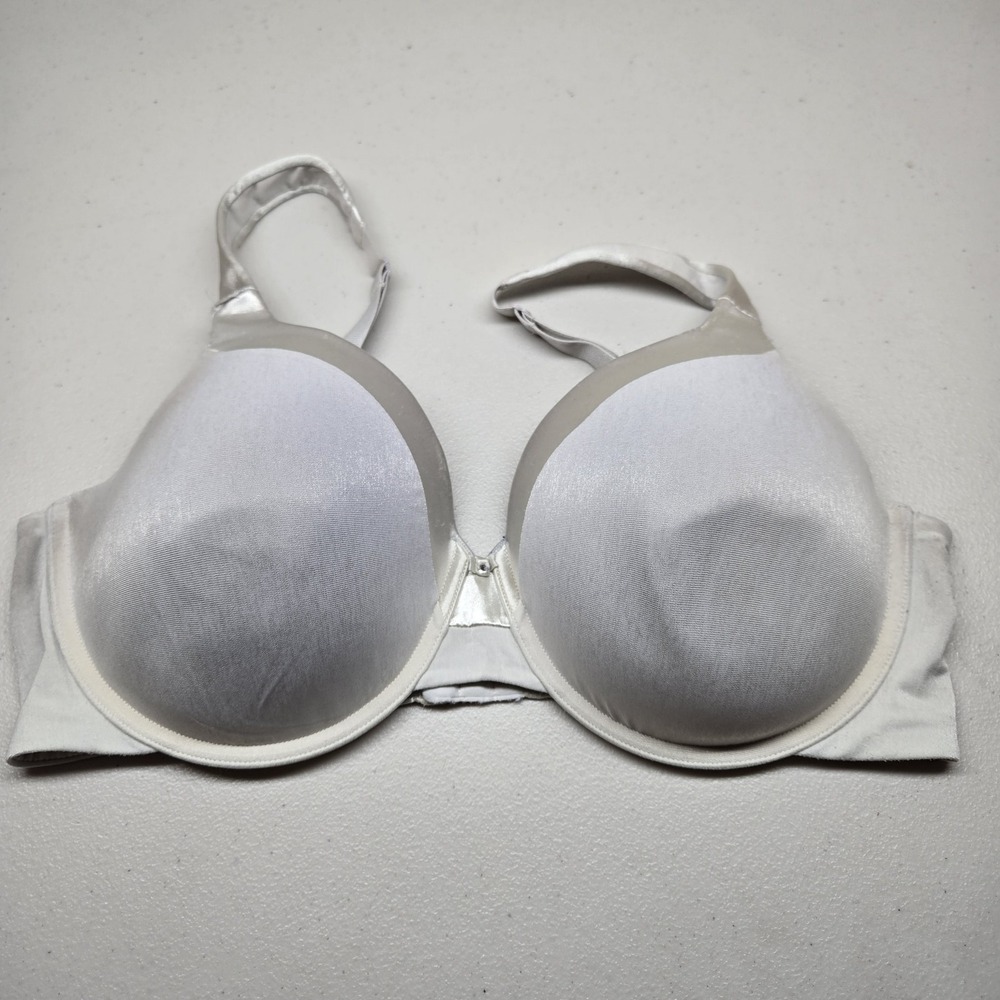 Vanity Fair Women Bra 38D Gray T Shirt‎ Underwired Strap Adjustable